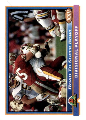 1991 Bowman #552b Road to Super Bowl XXV: 49ers vs. Redskins