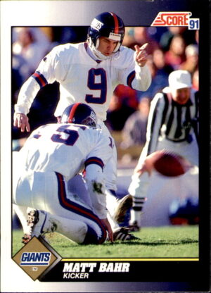 1991 Score #481 Matt Bahr