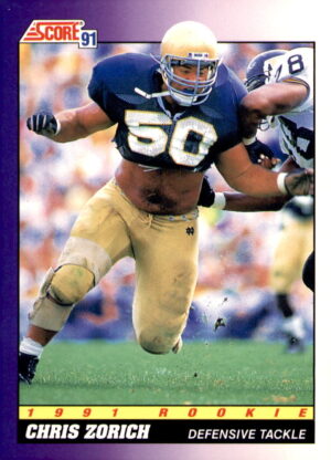 1991 Score #579 Chris Zorich