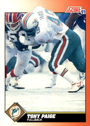 1991 Score #409 Tony Paige