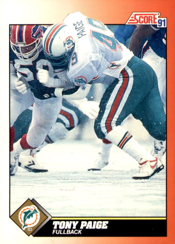 1991 Score #409 Tony Paige