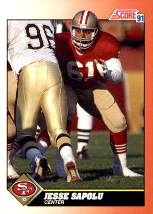 1991 Score #434 Jesse Sapolu