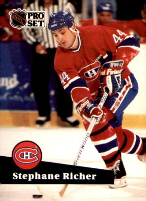 1991-92 Pro Set  #122 Stephane Richer