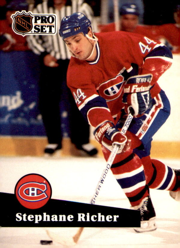 1991-92 Pro Set  #122 Stephane Richer