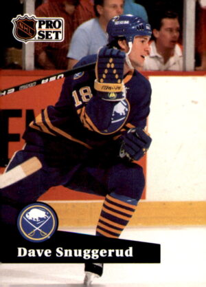 1991-92 Pro Set #18 Dave Snuggerud