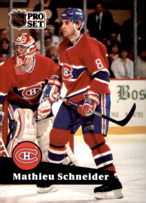 1991-92 Pro Set #119 Mathieu Schneider