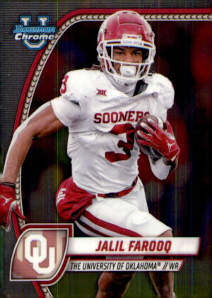 2024 Bowman University Chrome #200 Jalil Farooq