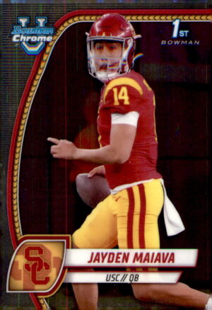 2024 Bowman University Chrome #195 Jayden Maiava