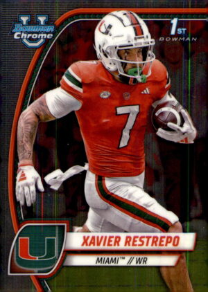 2024 Bowman University Chrome #187 Xavier Restrepo