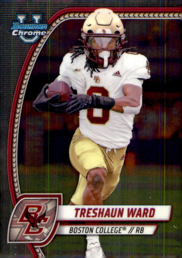 2024 Bowman University Chrome #176 Treshaun Ward