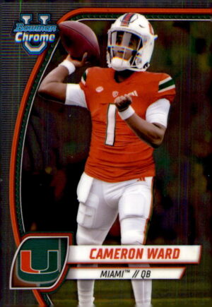 2024 Bowman University Chrome #38 Cameron Ward