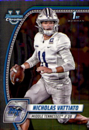 2024 Bowman University Chrome #138 Nicholas Vattiato