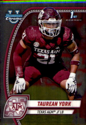 2024 Bowman University Chrome #168 Taurean York