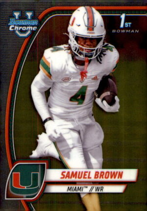 2024 Bowman University Chrome #159 Samuel Brown