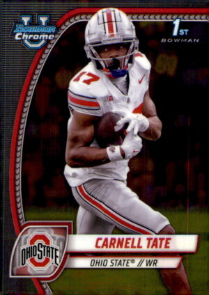 2024 Bowman University Chrome #39 Carnell Tate