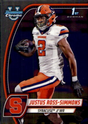 2024 Bowman University Chrome #109 Justus Ross-Simmons