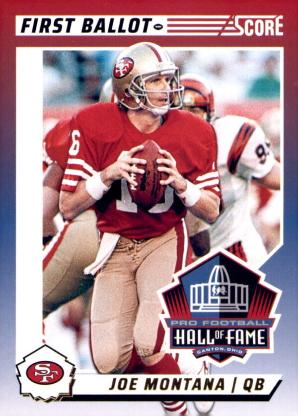 2024 Score #7 Joe Montana First Ballot Red