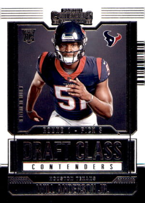 2023 Panini Contenders #24 Will Anderson Jr. Draft Class Contenders