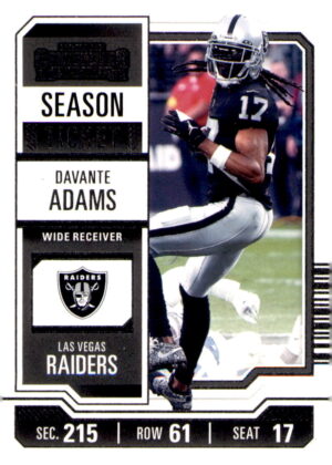 2023 Panini Contenders #53 Davante Adams Season Ticket Retail