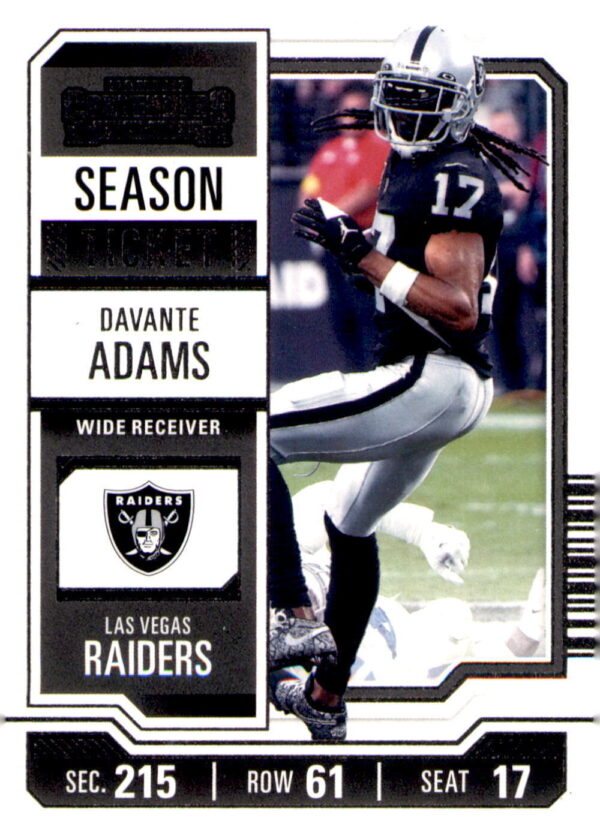 2023 Panini Contenders #53 Davante Adams Season Ticket Retail