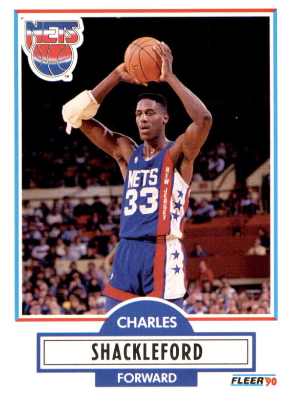 1990-91 Fleer #122 Charles Shackleford