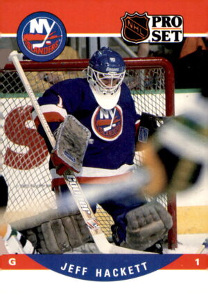 1990-91 Pro Set #624a Jeff Hackett