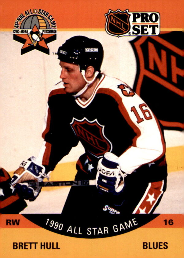 1990-91 Pro Set #342 Brett Hull