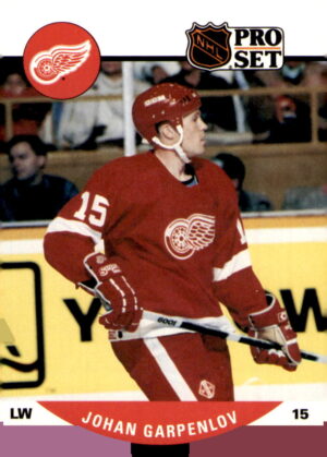 1990-91 Pro Set #605 Johan Garpenlov