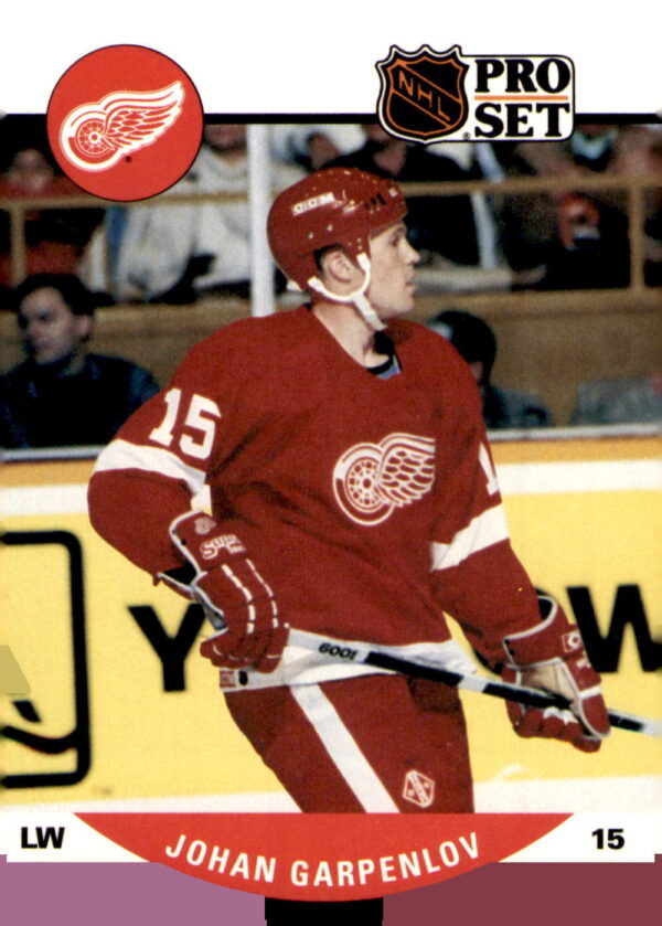 1990-91 Pro Set #605 Johan Garpenlov