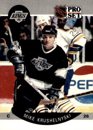 1990-91 Pro Set #121a Mike Krushelnyski