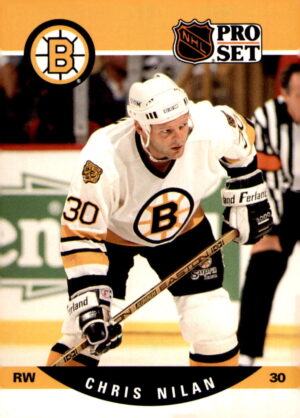 1990-91 Pro Set #409 Chris Nilan