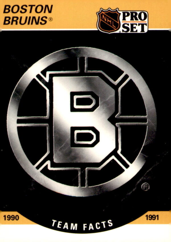 1990-91 Pro Set #566 Boston Bruins Logo