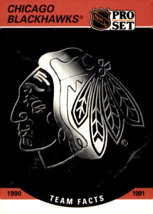 1990-91 Pro Set #569 Chicago Blackhawks Logo