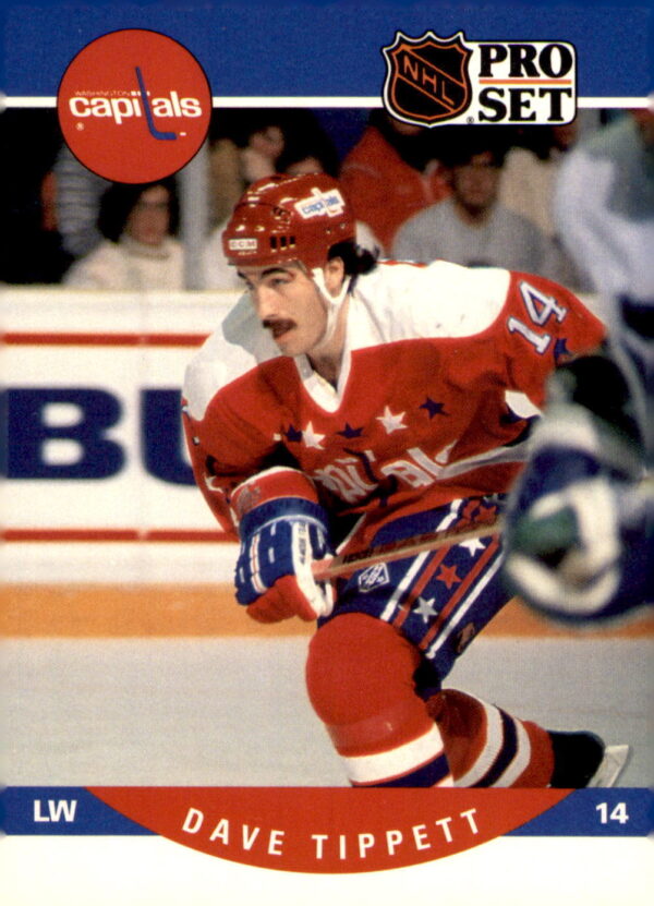 1990-91 Pro Set #555 Dave Tippett