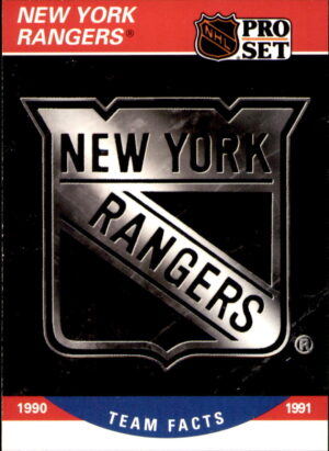 1990-91 Pro Set #578 New York Rangers Logo