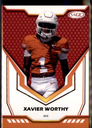 2024 SAGE HIT #34 Xavier Worthy Red