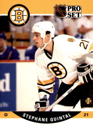 1990-91 Pro Set #410 Stephane Quintal