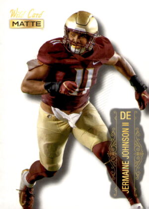2022 Wild Card Matte #MB-60 Jermaine Johnson II Silver