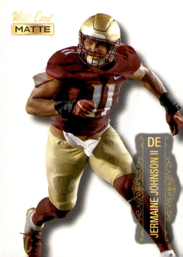2022 Wild Card Matte #MB-60 Jermaine Johnson II Silver