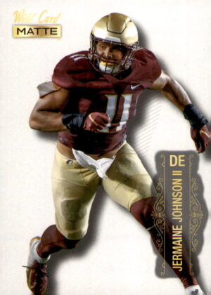 2022 Wild Card Matte #MB-60 Jermaine Johnson II Silver