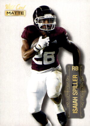 2022 Wild Card Matte #MB-52 Isaiah Spiller White