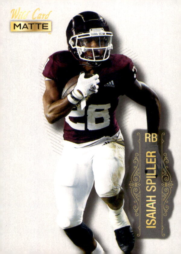 2022 Wild Card Matte #MB-52 Isaiah Spiller White