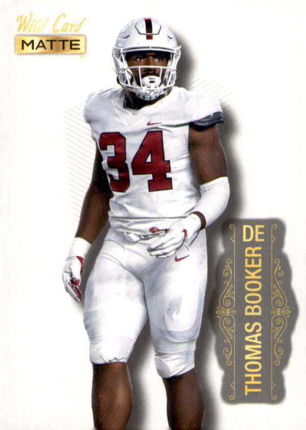 2022 Wild Card Matte #ZMB-110 Thomas Booker White