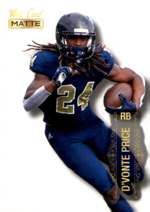 2022 Wild Card Matte #MB-24 D'Vonte Price White