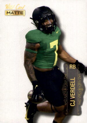 2022 Wild Card Matte #MB-19 C.J. Verdell White