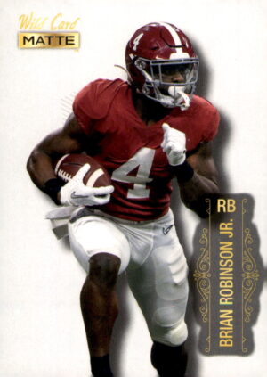 2022 Wild Card Matte #AMB-8 Brian Robinson Jr. White
