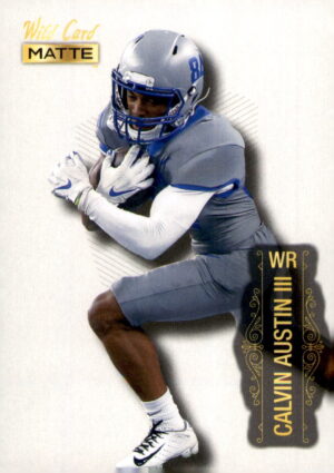 2022 Wild Card Matte #MB-10 Calvin Austin III White