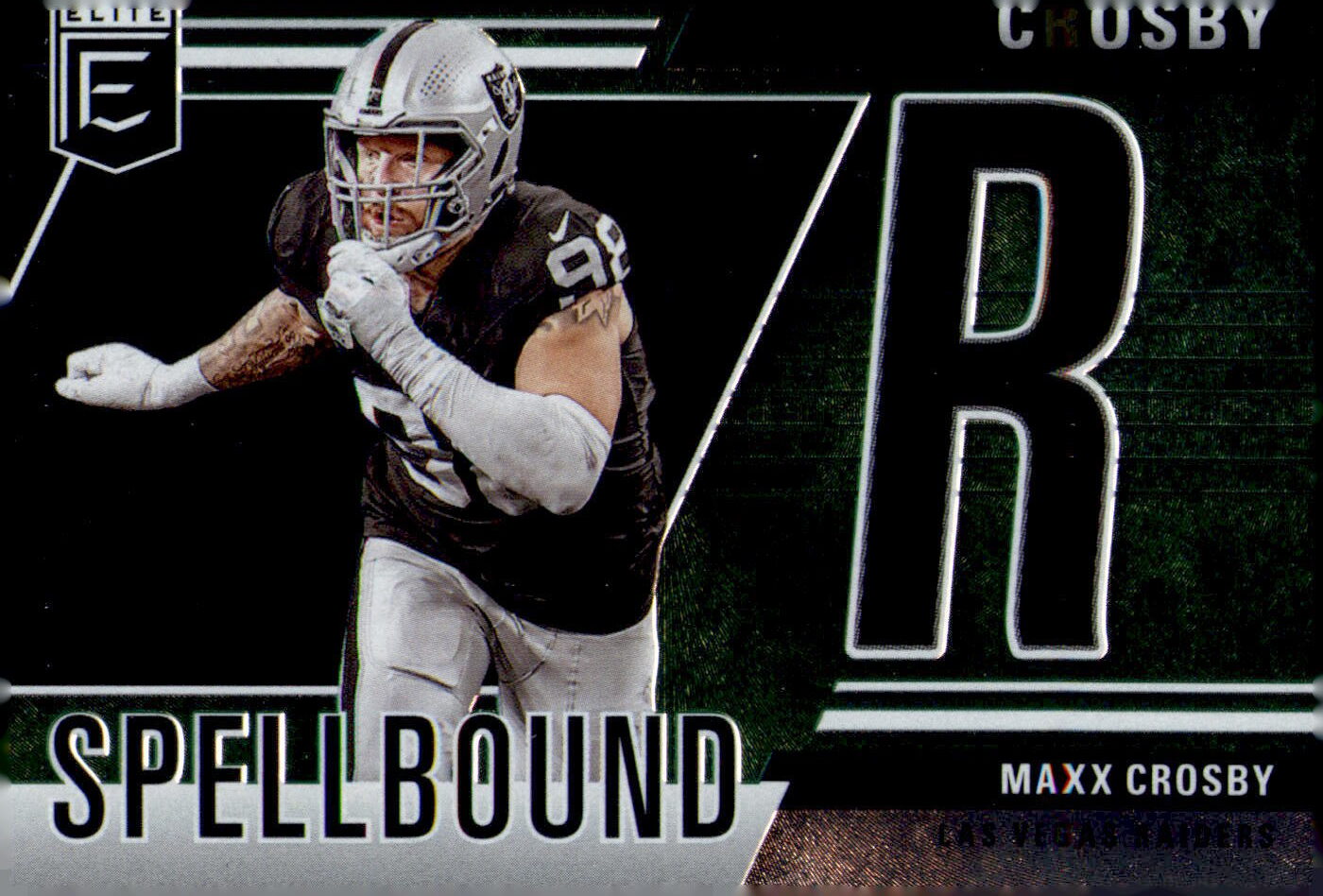 2024 Donruss Elite #22 Maxx Crosby Spellbound Green