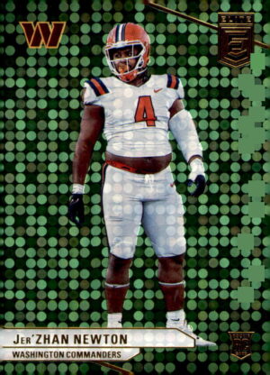 2024 Donruss Elite #190 Jer'Zhan Newton Green Disco