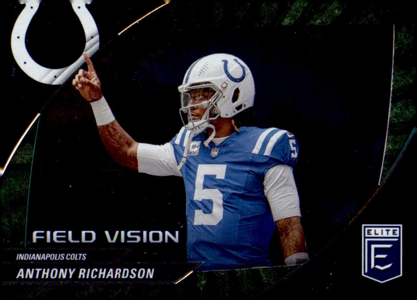 2024 Donruss Elite #7 Anthony Richardson Field Vision Green